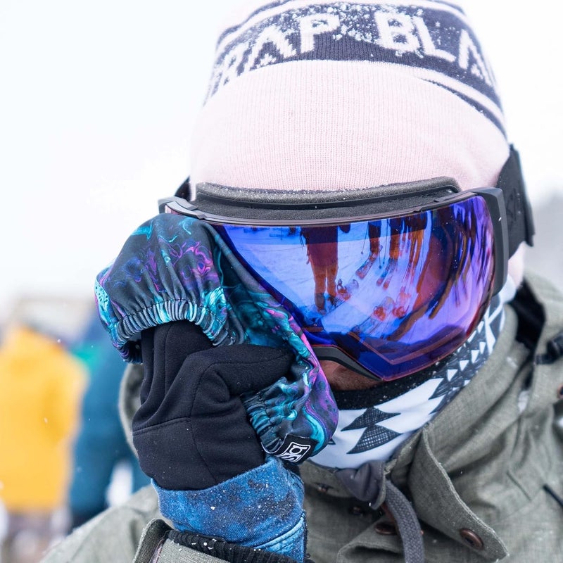 BLACKSTRAP Goggle Cover, Easy On, Easy Off Goggle Lens Protection, One Size Fits Most Goggles, 100% Upcycled Fabric - Image 3