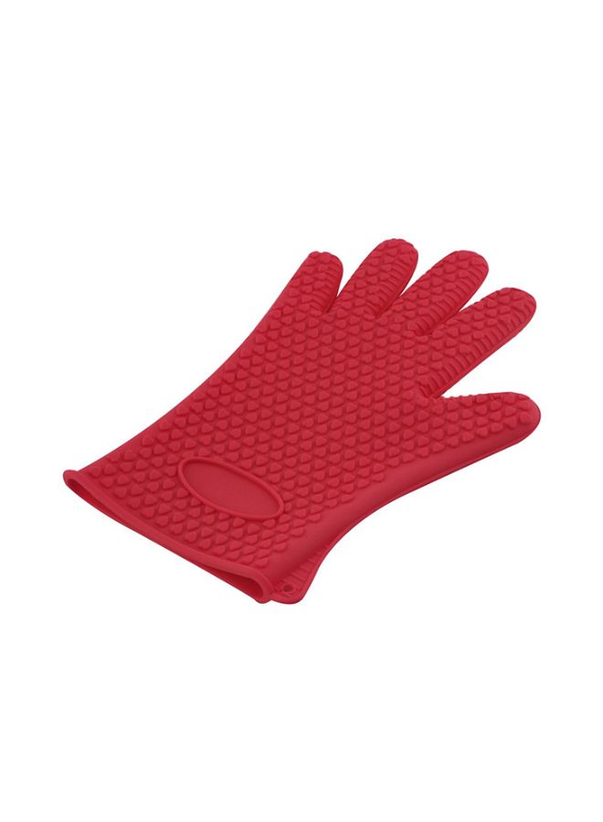 نيبمينينت قفاز شواء مقاوم للحرارة من السيليكون أحمر