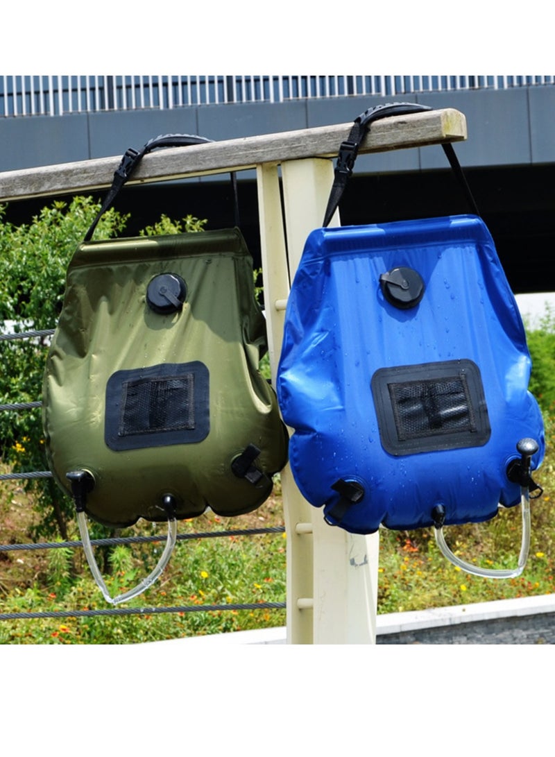 Zikra Solar Shower Bag,5 gallons/20L Solar Heating Camping Shower Bag with Removable Hose and On-Off Switchable Shower Head for Camping Beach Swimming Outdoor Traveling Hiking - Image 3