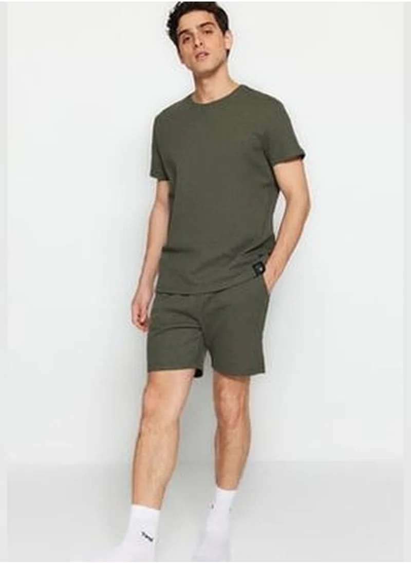 trendyol Men's Khaki Regular Fit Pajamas Set