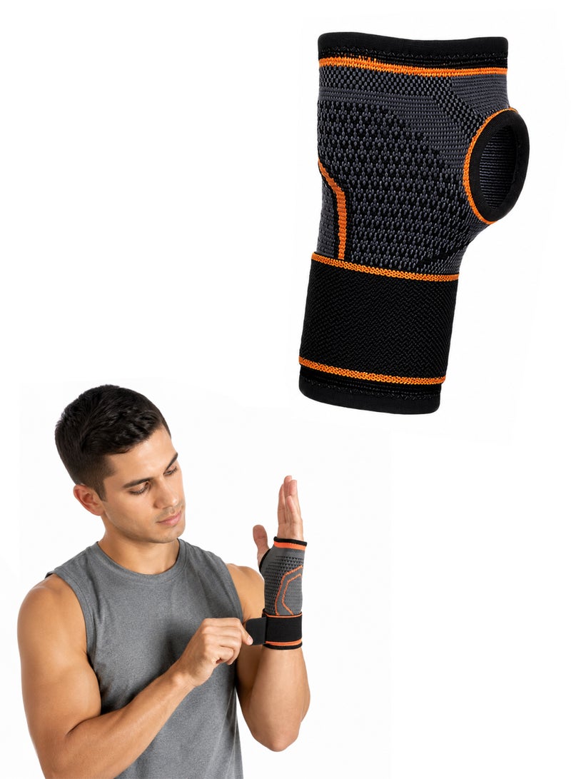 DBLEW Palm Guards and Wrist Brace Breathable Warm Wrist Wrap Hand Compression Sleeves Support Protective Gear for Fitness Weightlifting Tendonitis Sprains Recovery Carpal Tunnel Arthritis Pain Relief, Medium - Image 1