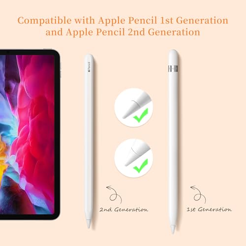 Abiarst Replacement Tips Compatible with Apple Pencil 1st/2nd Gen, Pencil Nibs for iPad Pro Pencil 2/1 Gen (6-Pack) - Image 2