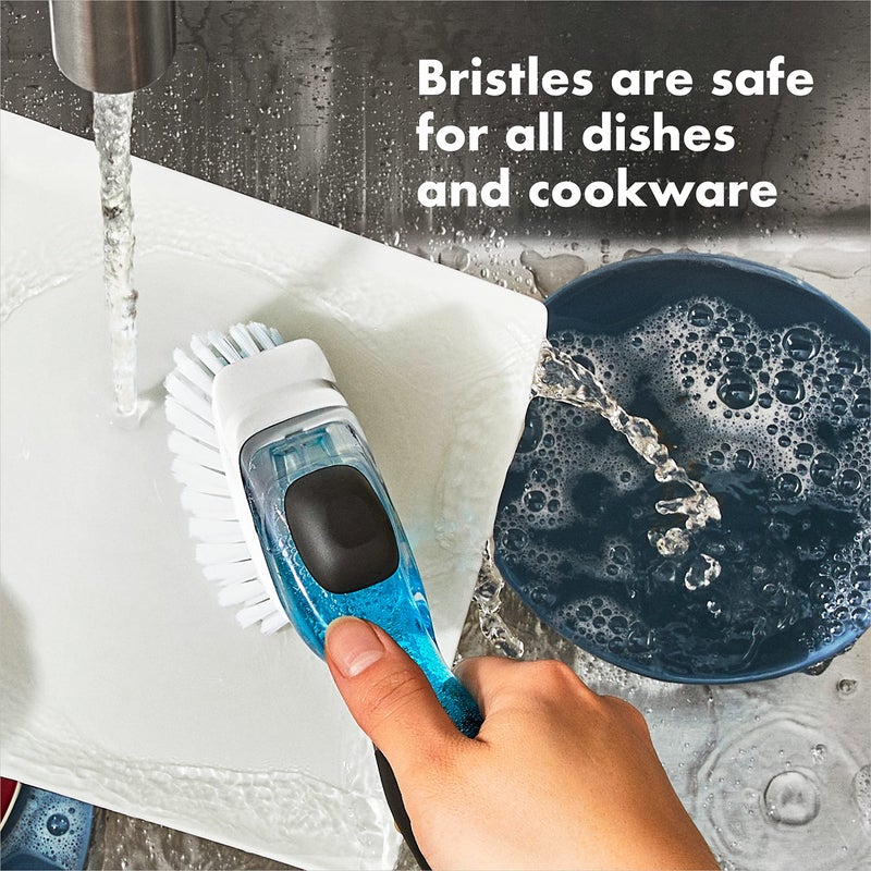 OXO New Good Grips Soap Dispensing Dish Brush Storage Set - Image 3