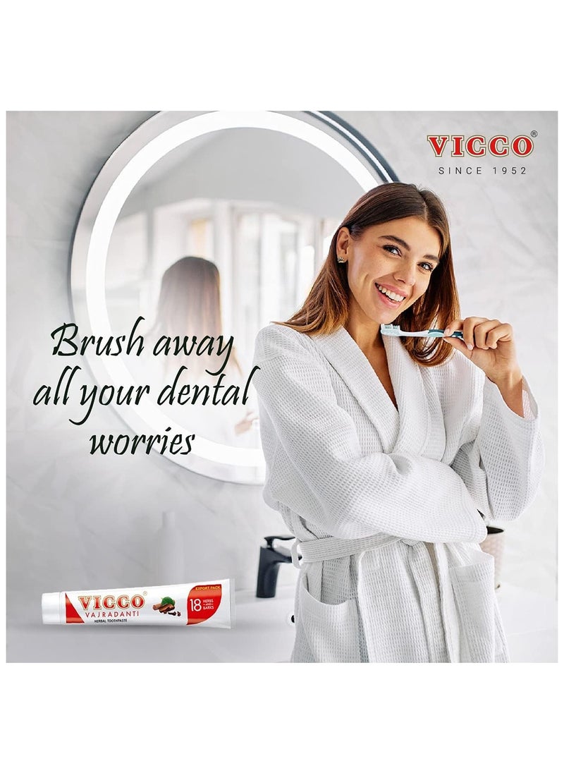 VICCO VICCO HERBAL TOOTHPASTE 200g WITH TOOTHBRUSH  - Image 3