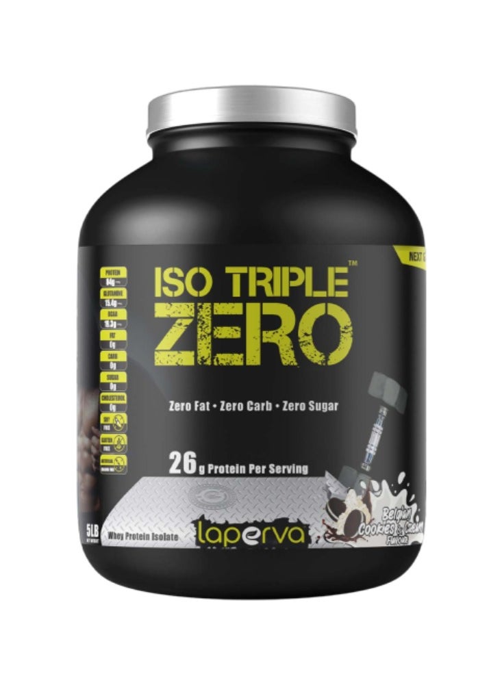 Laperva Laperva Iso Triple Zero Next Generation Whey Protein, Belgian Cookies and Cream, 74 Servings - 2.26 Kg 