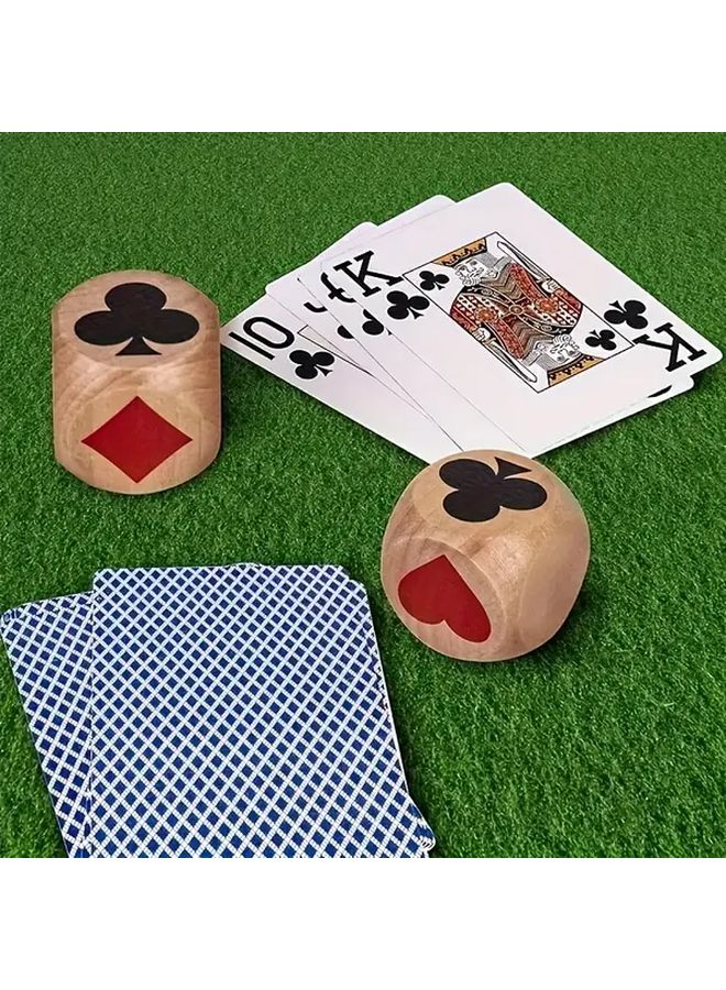 1pc Wooden Dice 3cm Cube For Backgammon Cards Game Exquisite Bridge Size Checkers - Image 2