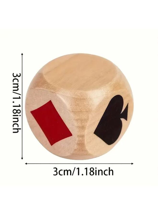 1pc Wooden Dice 3cm Cube For Backgammon Cards Game Exquisite Bridge Size Checkers - Image 3