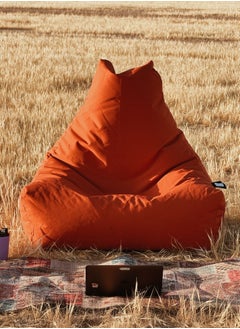 Extreme Lounging Extreme Lounging® - Original Mighty Bean Bag - Made in UK - Premium Quality Double Stitched Bean Bag - UV Protected & Waterproof - Large BeanBags Chair - Ideal for Indoor & Outdoor Use - Orange  - Image 3