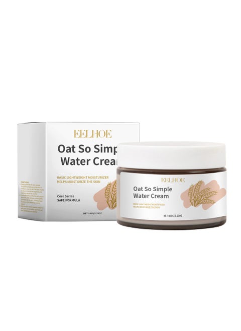 Oat So Simple Water Cream, Lightweight Moisturizer with Soothing Oat Extract, Hydrates & Calms, Fast-Absorbing, Non-Greasy, Suitable for Sensitive Skin, 100g