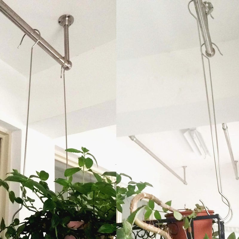 ORILEY 19-inch Extra Large S Hooks Heavy Duty Hanging Portable Hangers for Garden Plant Pots Indoor & Outdoor Balcony Hanging Bird Feeders Baskets Lanterns and Ornaments - Pack of 5 - Image 3