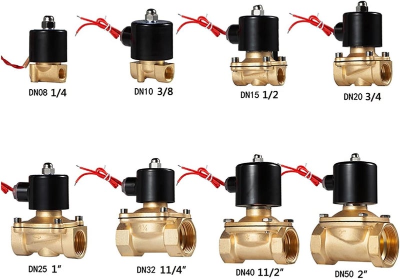 Youngran DN1/4,1/8",1/2",3/4",1",2", AC220V,DC12V 24V 220VElectric Solenoid Valve Pneumatic Valve for Water Oil Air Leisurely (Specification : DN10, Voltage : 220V) - Image 2