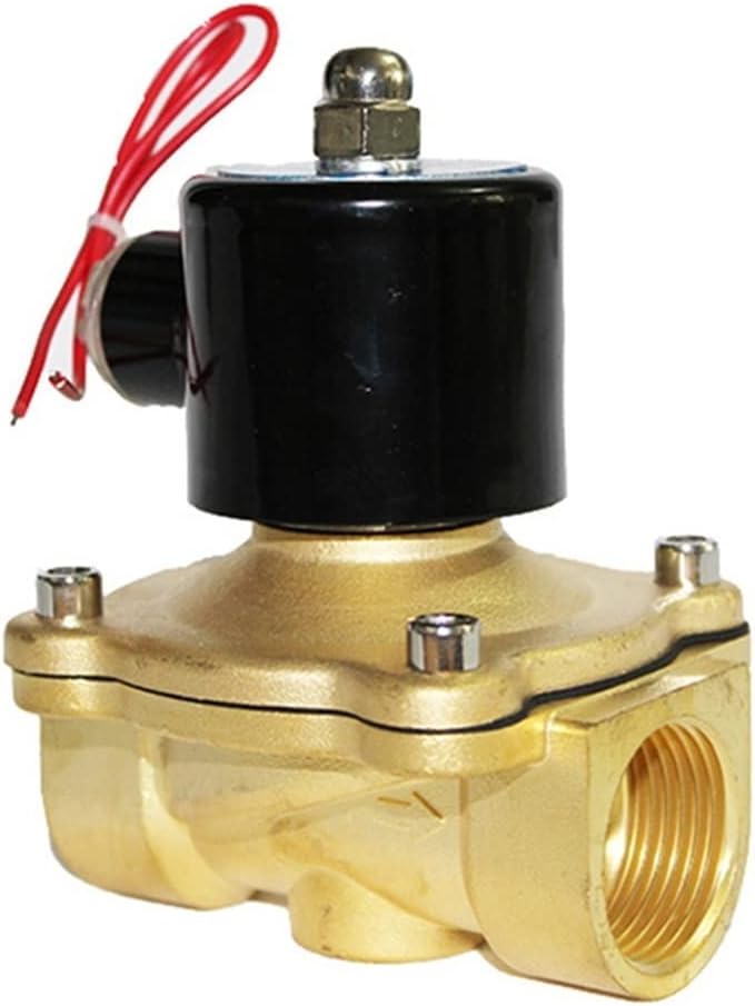 Youngran DN1/4,1/8",1/2",3/4",1",2", AC220V,DC12V 24V 220VElectric Solenoid Valve Pneumatic Valve for Water Oil Air Leisurely (Specification : DN10, Voltage : 220V) - Image 1