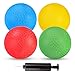 hehred Kickball Set 85 Inch Playground Ball 4 Pcs Dodgeball Kickballs with 1 Pump Rubber Kick Balls for Kids Adults Outdoor Official Size Bouncing Hand Balls for Camps and Schools 85 Inch - Image 3