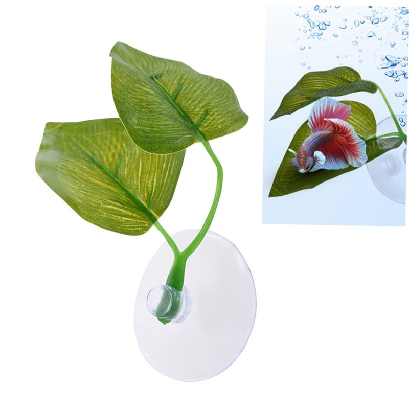 Green Artificial Aquarium Plants Decor Fish Tank Hiding Spots Nesting Area - Image 3