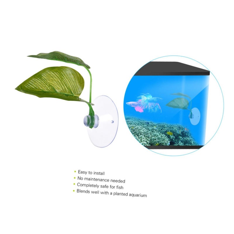 Green Artificial Aquarium Plants Decor Fish Tank Hiding Spots Nesting Area - Image 5