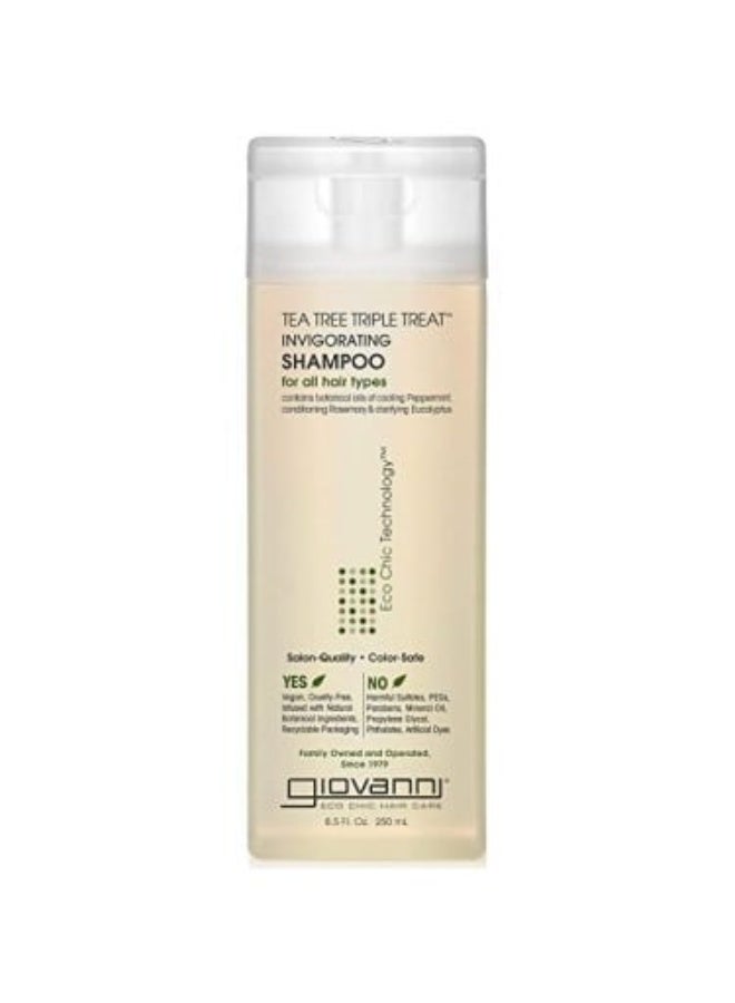 Tea Tree Triple Treat Invigorating Shampoo Hair Treatment - 250 ml