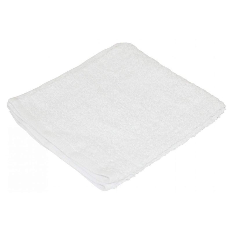 Jensen Carrand 45054 14"" x 17"" Cotton Terry Detailing Towel (4-Pack)   White - Image 2