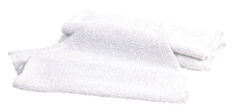 Jensen Carrand 45054 14"" x 17"" Cotton Terry Detailing Towel (4-Pack)   White - Image 3