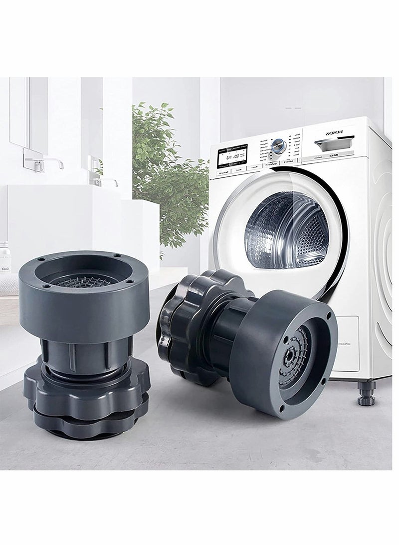 SYOSI Washing Machine Support, Adjustable Height Anti Vibration Pad, High Load Bearing Noise Cancelling, for Flip Washing Machine Refrigerator 4 PCS  - Image 1