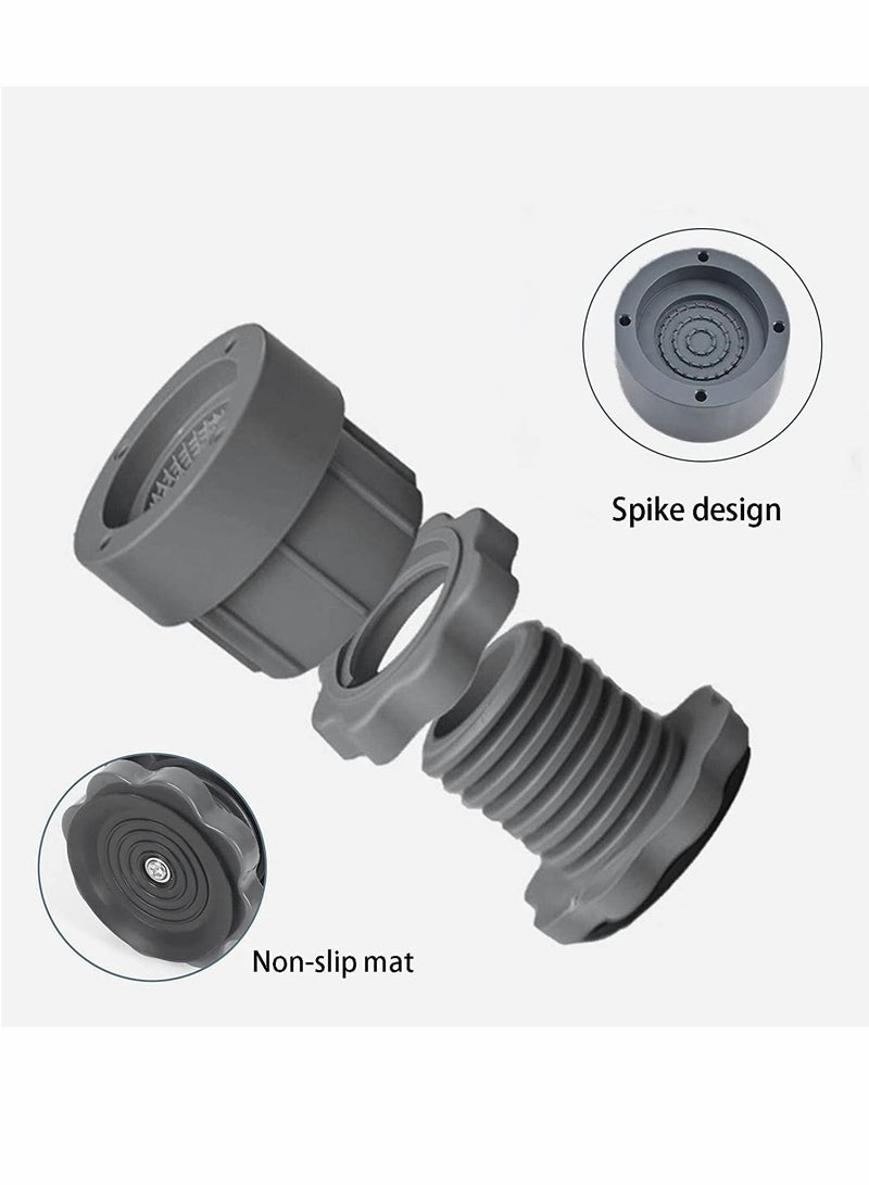 SYOSI Washing Machine Support, Adjustable Height Anti Vibration Pad, High Load Bearing Noise Cancelling, for Flip Washing Machine Refrigerator 4 PCS  - Image 4