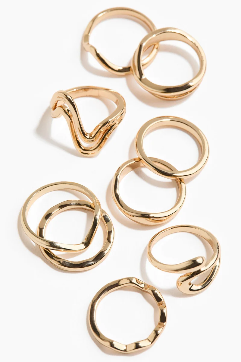 H&M 9-pack rings