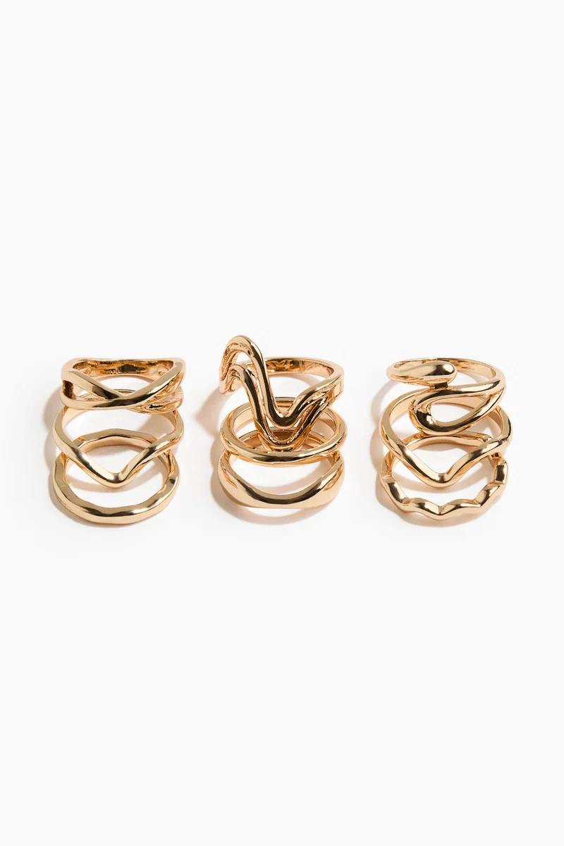 H&M 9-pack rings