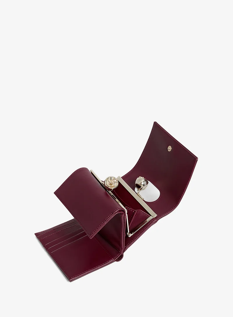 Ted Baker  Rose Detail Leather Small Bobble Purse for Women | Best Price UAE