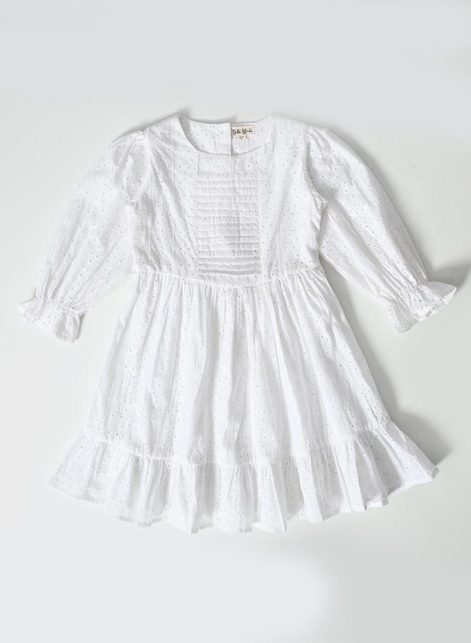 بيلا مودا فستان بكشكش وعراوي - Image 2