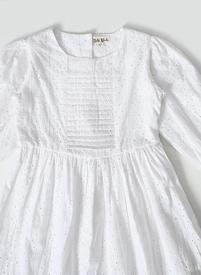 بيلا مودا فستان بكشكش وعراوي - Image 4