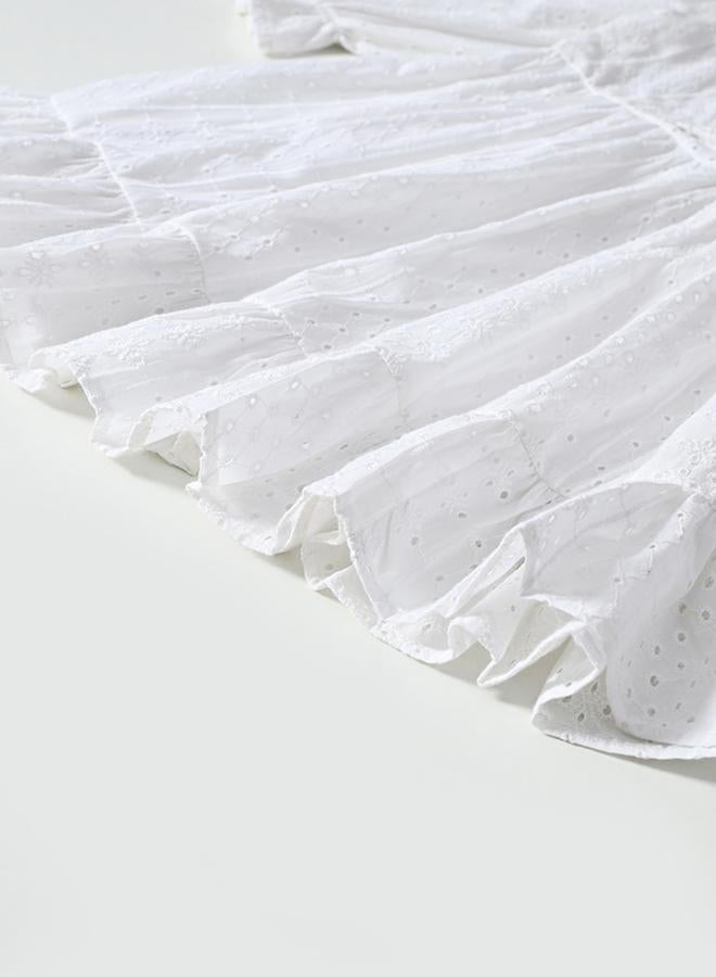 بيلا مودا فستان بكشكش وعراوي - Image 5