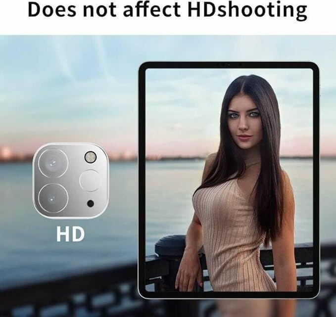 WonReza ® Pack 1- Back Camera Glass Protector for Samsung A17 | Samsung M17 | Samsung F17 5G [3D Premium] Camera Glass Protector (Black) - Image 2