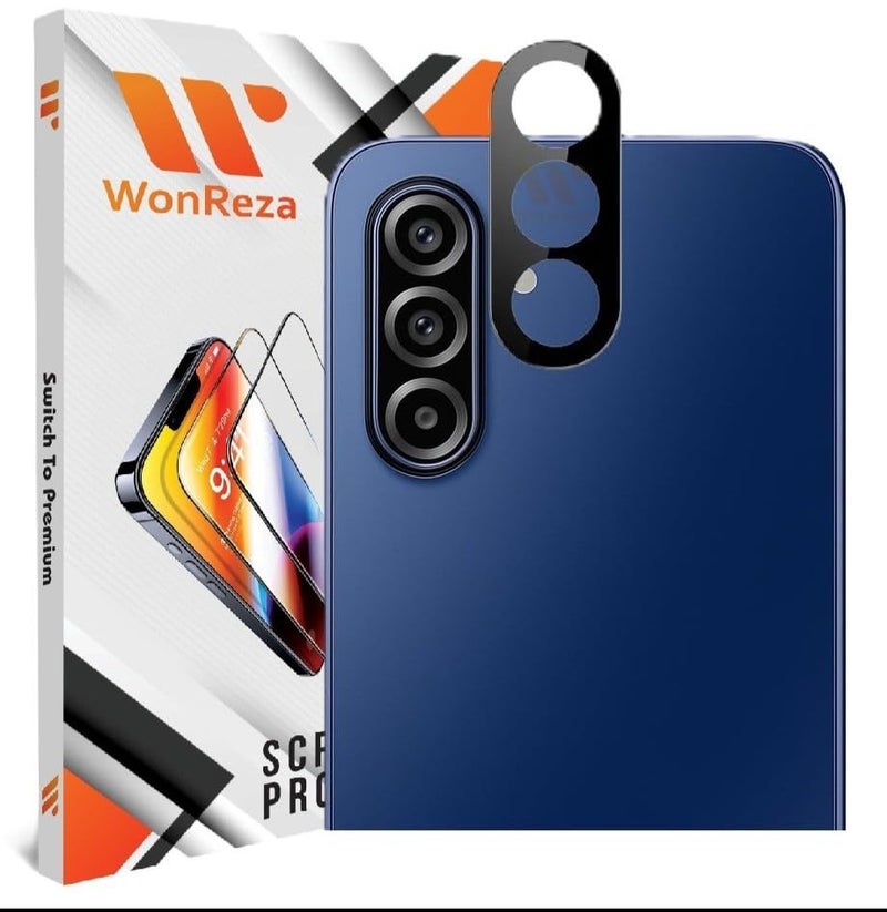 WonReza ® Pack 1- Back Camera Glass Protector for Samsung A17 | Samsung M17 | Samsung F17 5G [3D Premium] Camera Glass Protector (Black) - Image 1