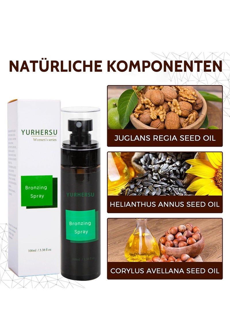 Excefore Quick Self-Tanning Oil, Natural Bronzer Self-Tanning, Premium Tanning Accelerator Mousse (100 ml) - Image 2