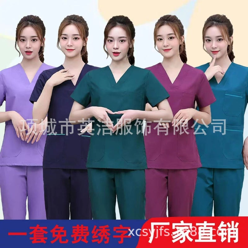 High-End Quick-Drying Green Men'S And Women'S Hand Brush Clothing, Tour Clothing, Medical Clothing, Surgical Clothing, All-Inclusive Surgical Clothing, Isolation Clothing - Image 3