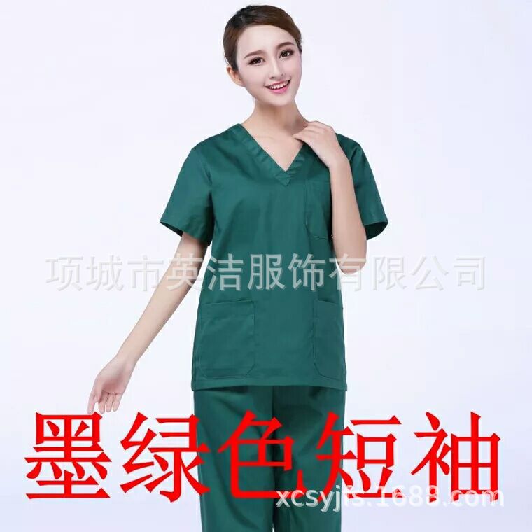 High-End Quick-Drying Green Men'S And Women'S Hand Brush Clothing, Tour Clothing, Medical Clothing, Surgical Clothing, All-Inclusive Surgical Clothing, Isolation Clothing - Image 5