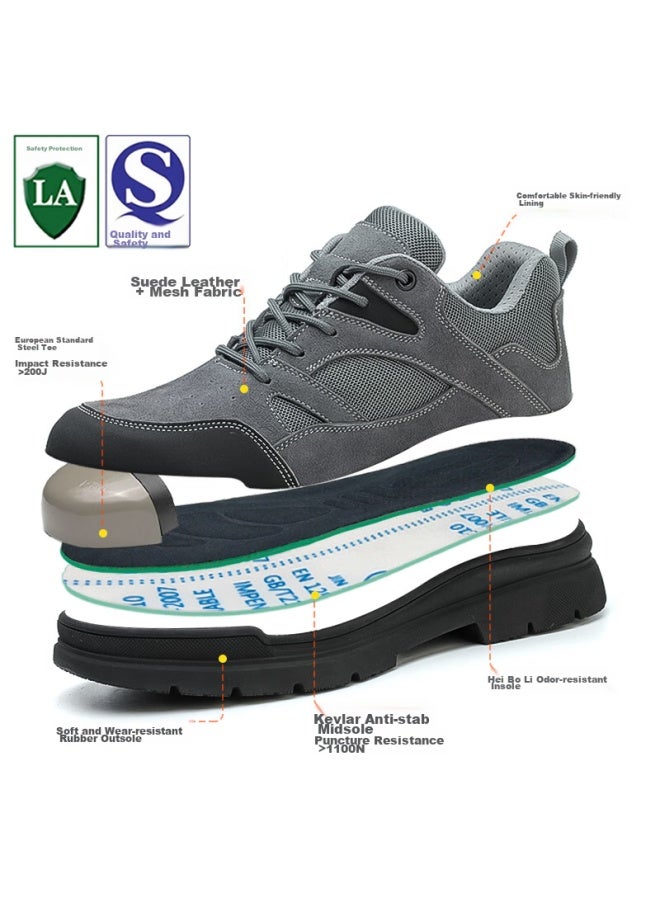 Dinggu Dinggu Safety Shoes For Men, New Style, All-Season, Odor-Resistant, Anti-Smashing, Anti-Puncture, Steel Toe Cap, Construction Site Safety, 1115Huibu43 - Image 5