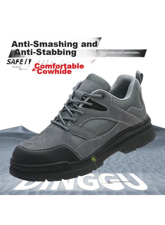 Dinggu Dinggu Safety Shoes For Men, New Style, All-Season, Odor-Resistant, Anti-Smashing, Anti-Puncture, Steel Toe Cap, Construction Site Safety, 1115Huibu43 - Image 4
