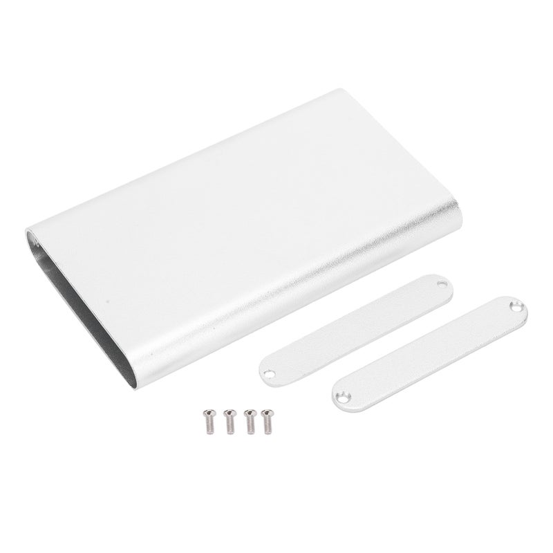 13x61x100mm Aluminum Alloy Enclosure Waterproof Instrument Project Case Box for Circuit Board GPS DecoderSandblasting Oxidation Silver - Image 1