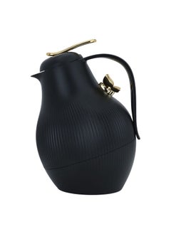 Alsaif Gallery Dora Black Butterfly Gold Thermos 1L  - Image 1
