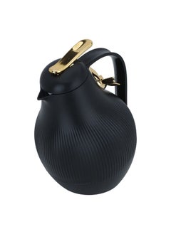 Alsaif Gallery Dora Black Butterfly Gold Thermos 1L  - Image 2