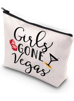 WCGXKO WCGXKO Girls Gone Vegas Las Vegas Girls Trip Vegas Vacation Birthday Zipper Makeup Bags Travel Toiletry Bag Accessories (Girls GONE Vegas) 