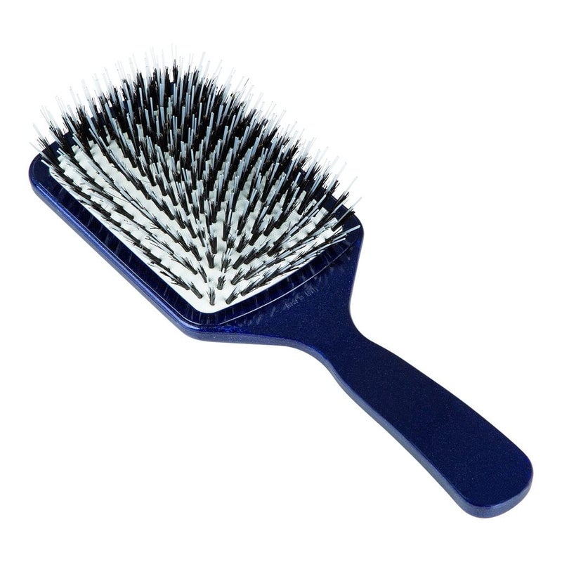 ACCA KAPPA Top Plastic Hair Extension Paddle Brush Mixed Boar and Nylon Bristles Detangling Tool - Image 1