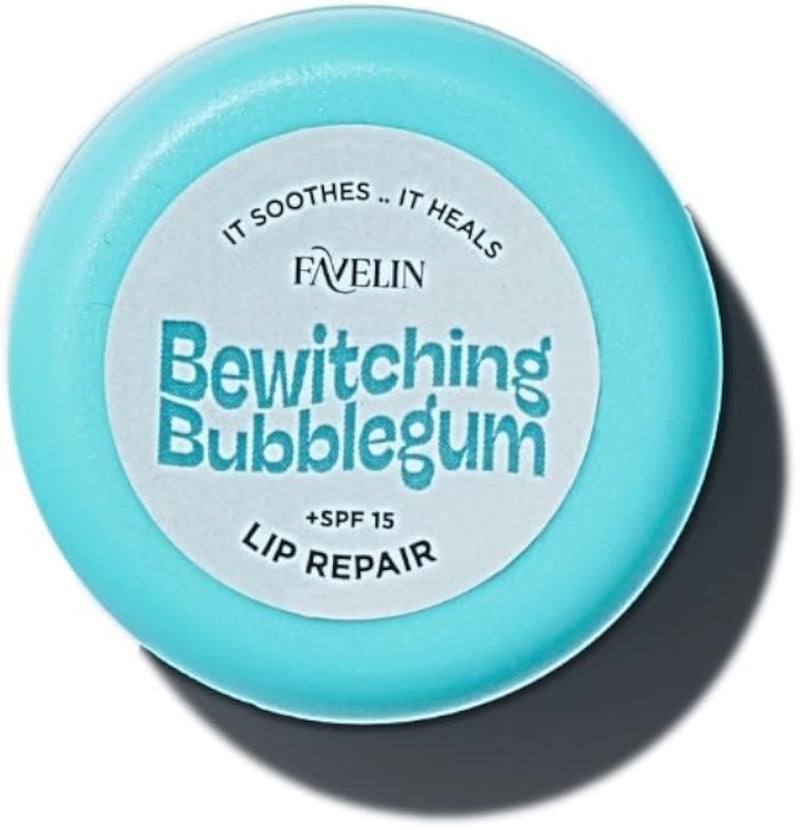 Favelin Bewitching Bubblegum Lip Balm 20 Gm- With Shea Butter & Vitamin E - Sweet Almond Oil and Jojoba Oil - Beeswax - Lip Repair Long-Lasting Hydration & Nourishment to Dry Lips