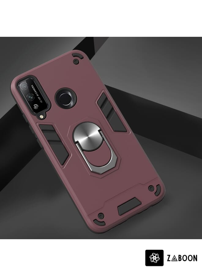 Zaboon Protective Case Cover For Huawei Honor Play 4T 2 in 1 Armour Series PC + TPU Protective Case with Ring Holder - Image 2