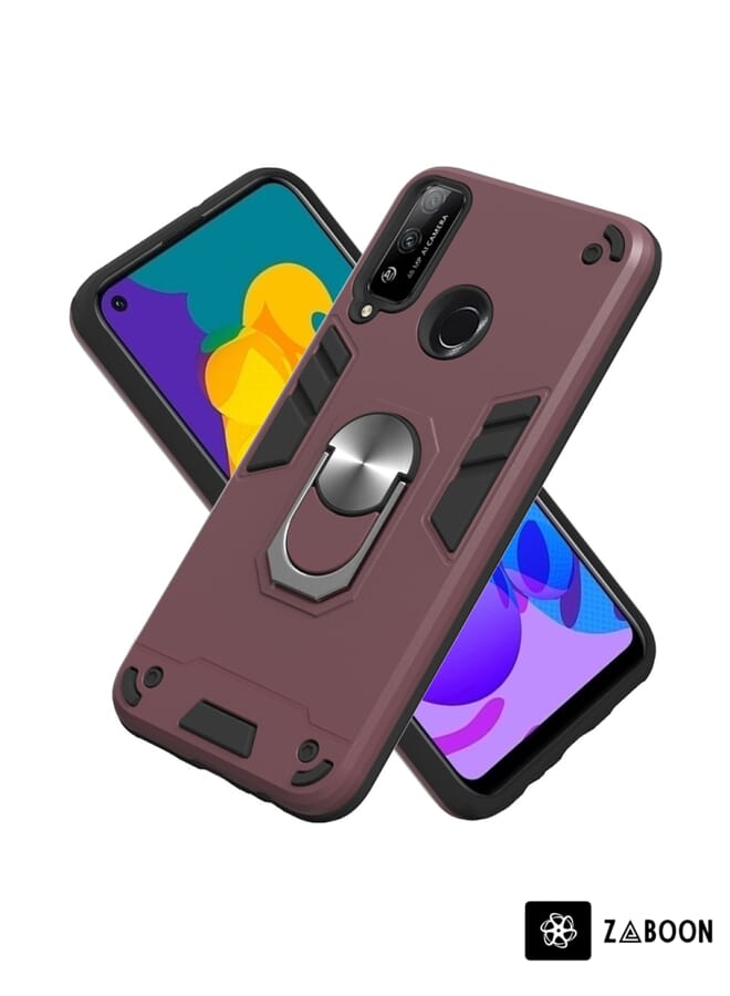 Zaboon Protective Case Cover For Huawei Honor Play 4T 2 in 1 Armour Series PC + TPU Protective Case with Ring Holder - Image 3