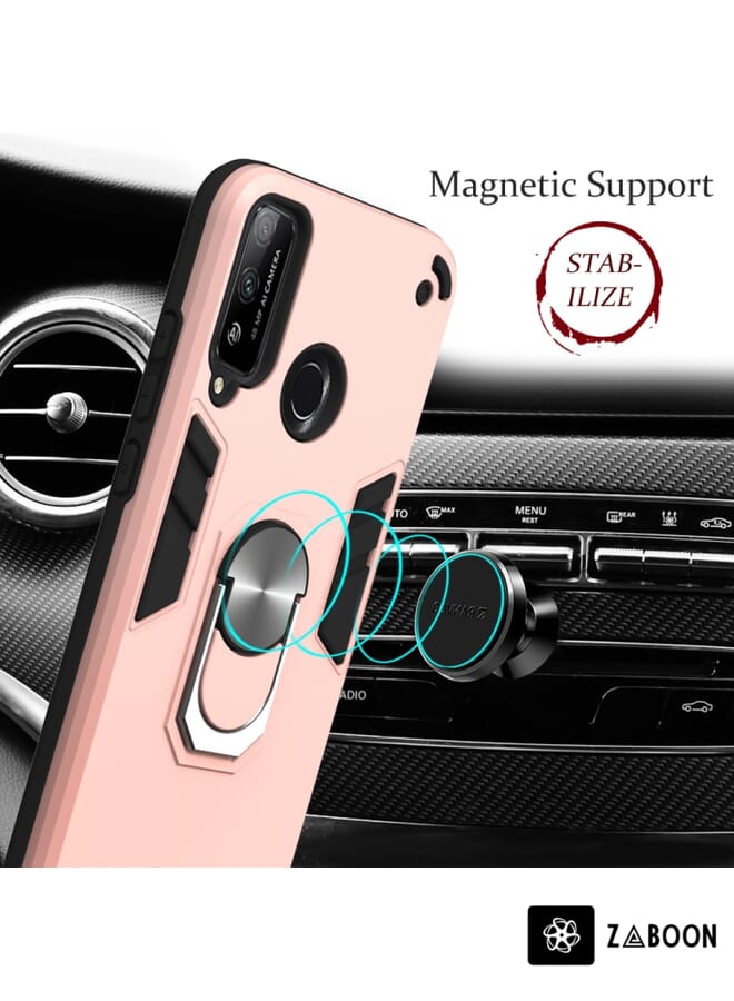 Zaboon Protective Case Cover For Huawei Honor Play 4T 2 in 1 Armour Series PC + TPU Protective Case with Ring Holder - Image 5