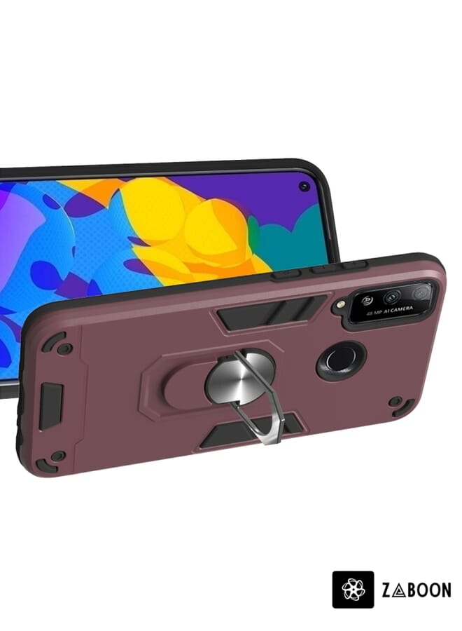 Zaboon Protective Case Cover For Huawei Honor Play 4T 2 in 1 Armour Series PC + TPU Protective Case with Ring Holder - Image 4
