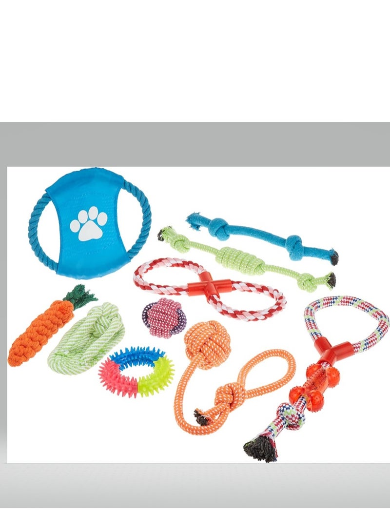 Pet Puppy Toys Gift Set Ball Rope and Chew Squeaky for Dog Cat