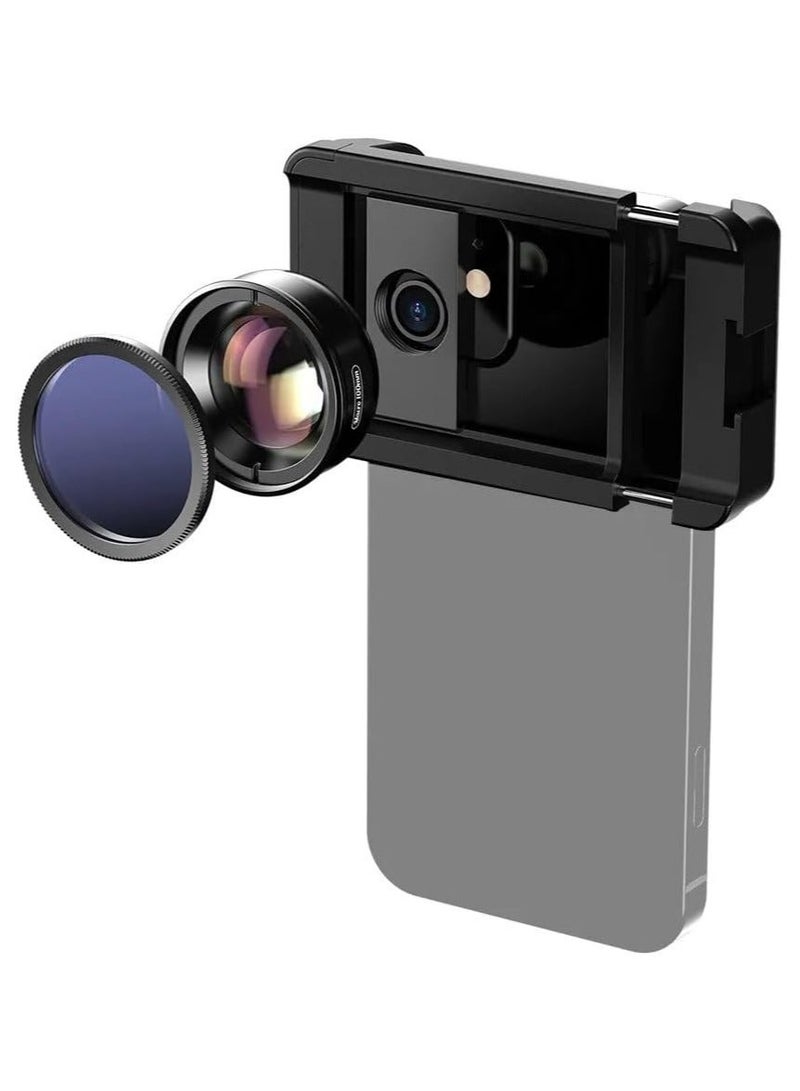 APEXEL 10X Smartphone Macro Lens Kit  Phone Camera Lens with CPL Filter, 17mm Thread Clip Holder with Cold Shoe Mount  Macro Lens Combo for Mobile Phone - Image 2