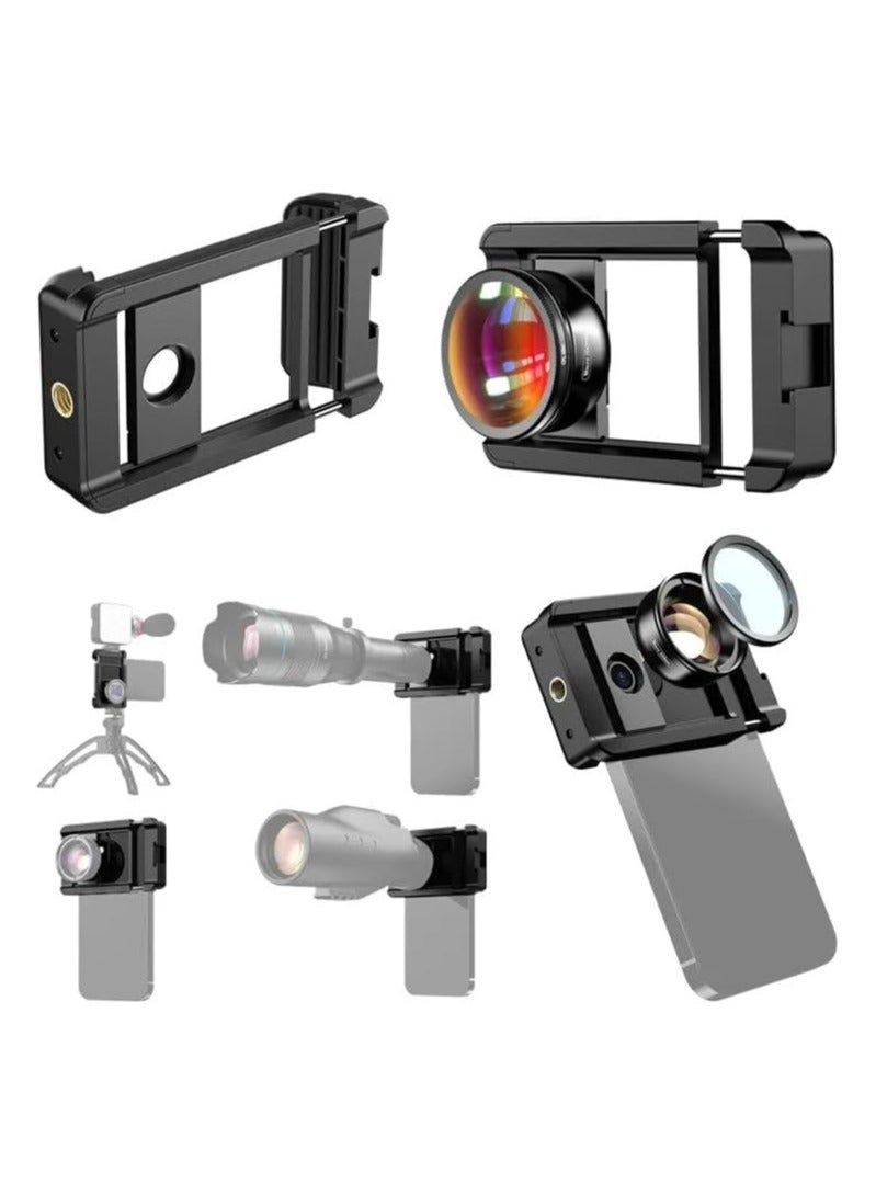 APEXEL 10X Smartphone Macro Lens Kit  Phone Camera Lens with CPL Filter, 17mm Thread Clip Holder with Cold Shoe Mount  Macro Lens Combo for Mobile Phone - Image 3